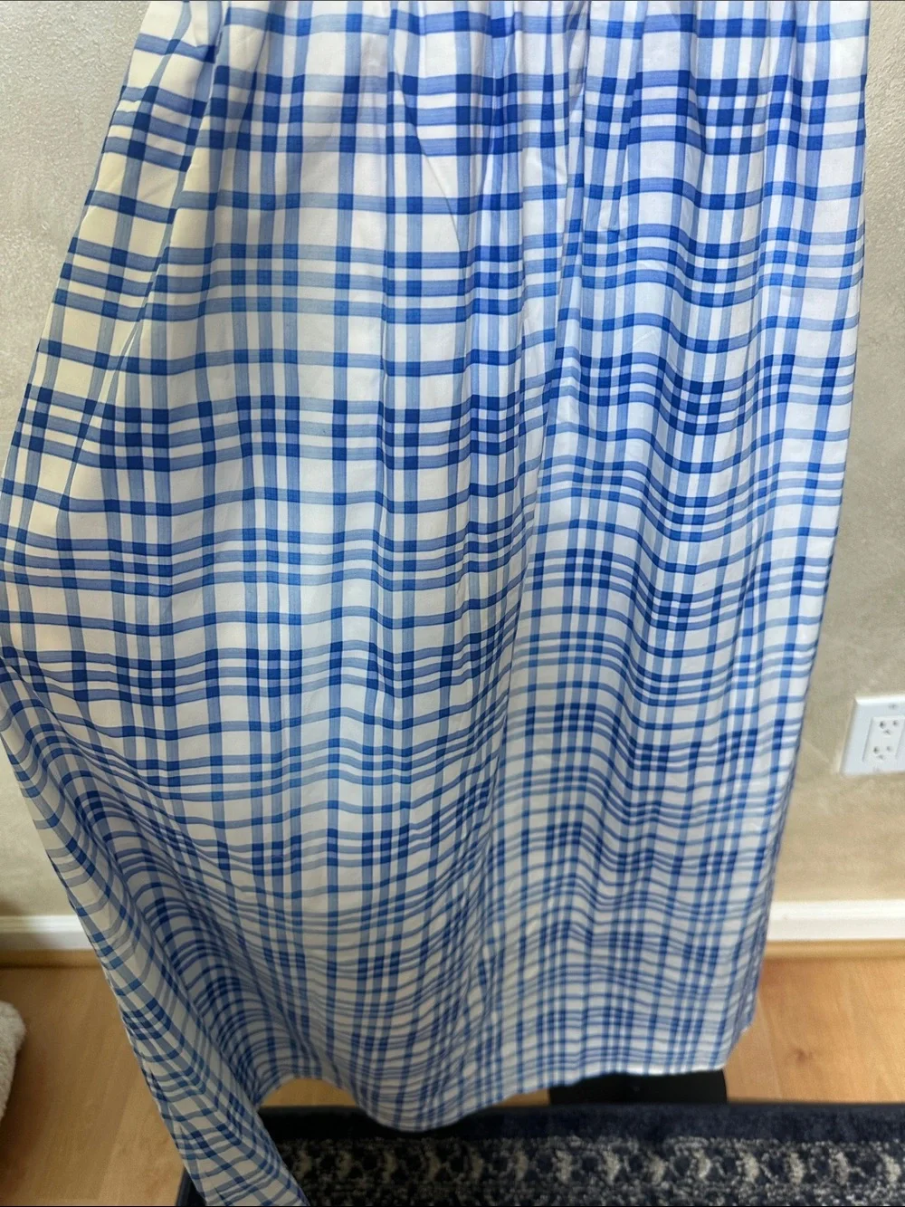 Hill House Home Azalea Maxi Nap Dress Blue Watercolor Gingham XXS - Picture 10 of 14